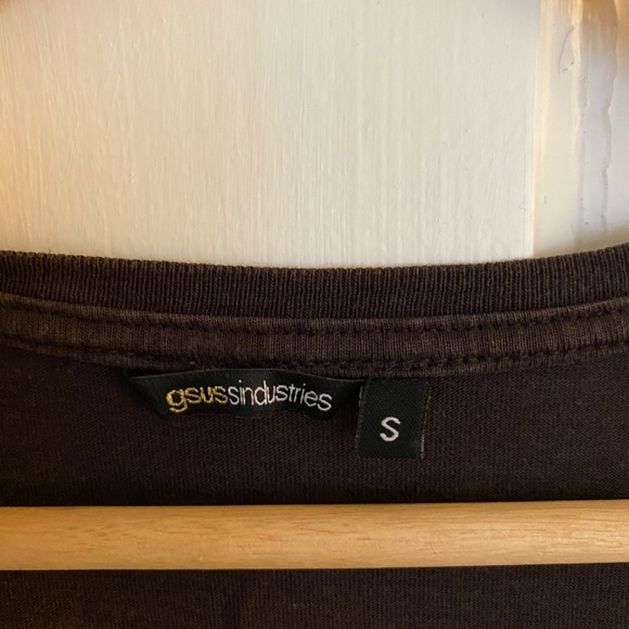 Bird pattern brown dress - Picture 3 of 7